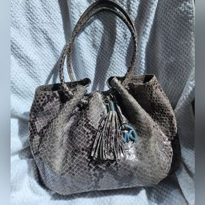 Michael Kors Snakeskin leather handbag